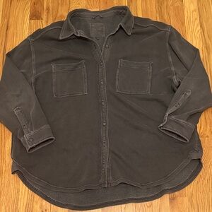 Aerie Women’s Gray Button-Up Shirt
